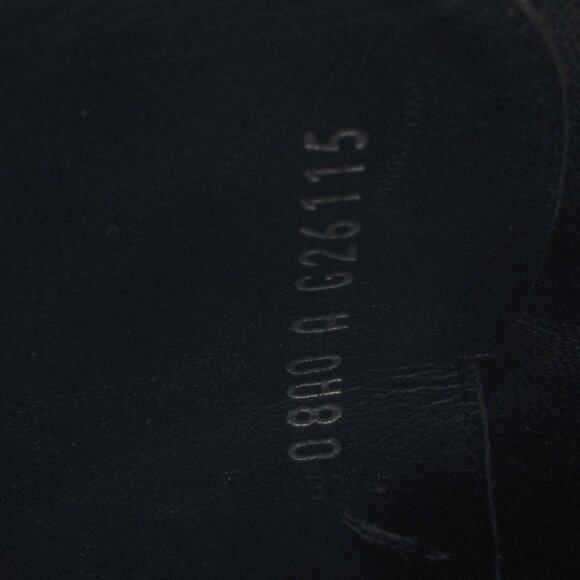 Chanel Black Patent Leather Cap-Toe Platform Booties - Picture 11 of 11